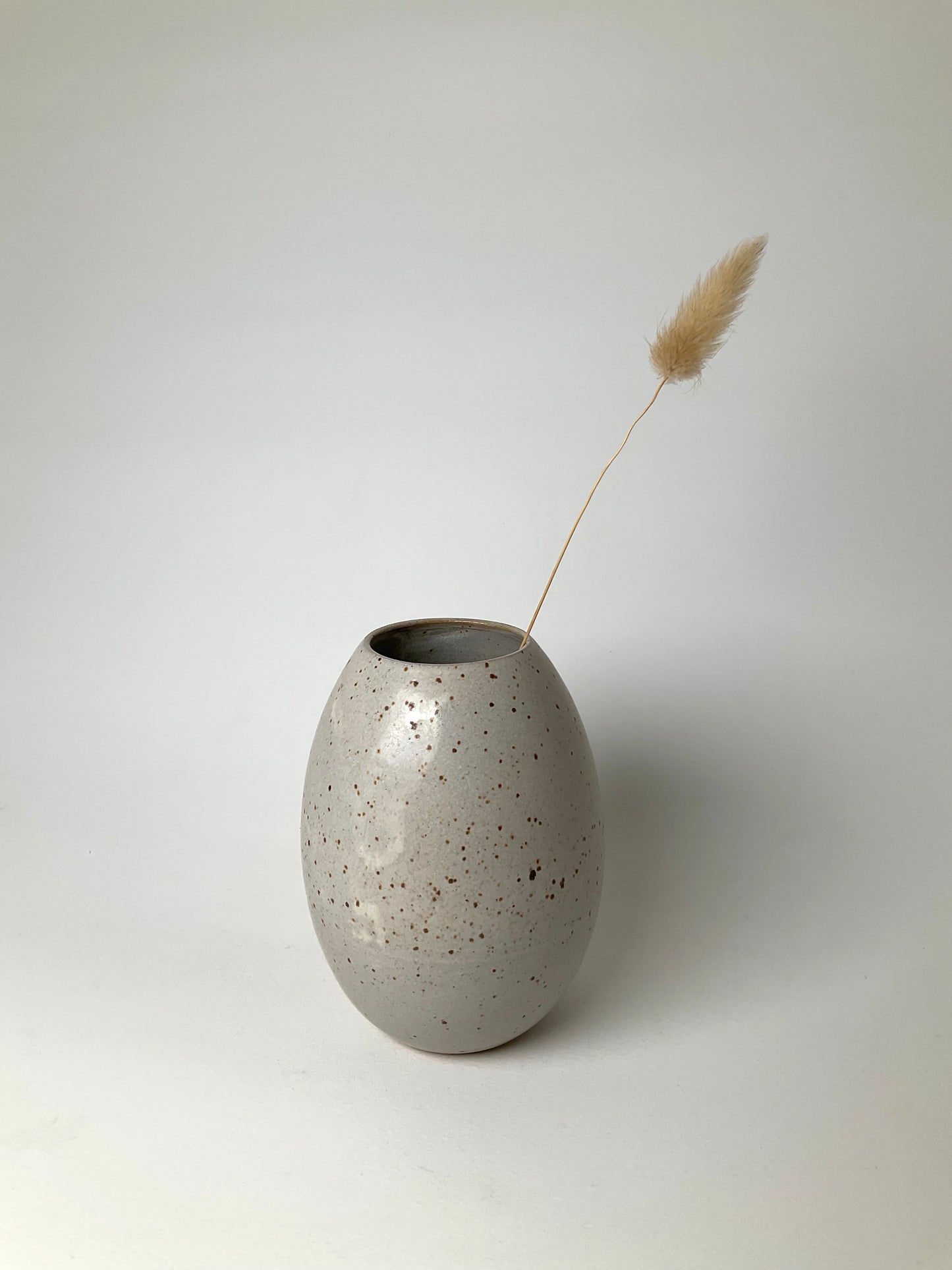 Neutral Egg Vase.