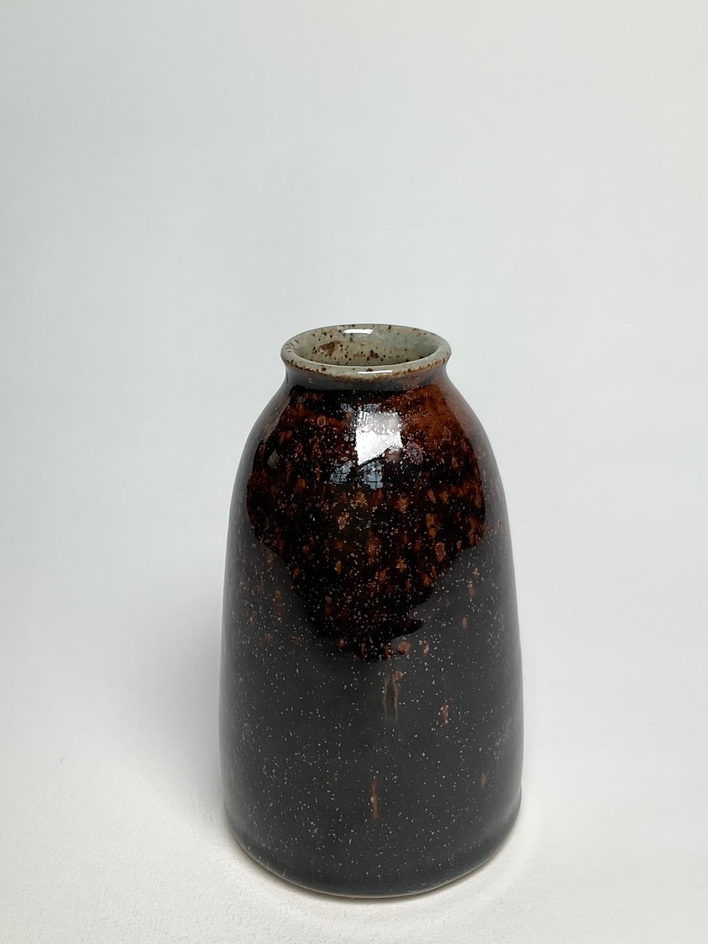 Tenmoku Bud Vase.