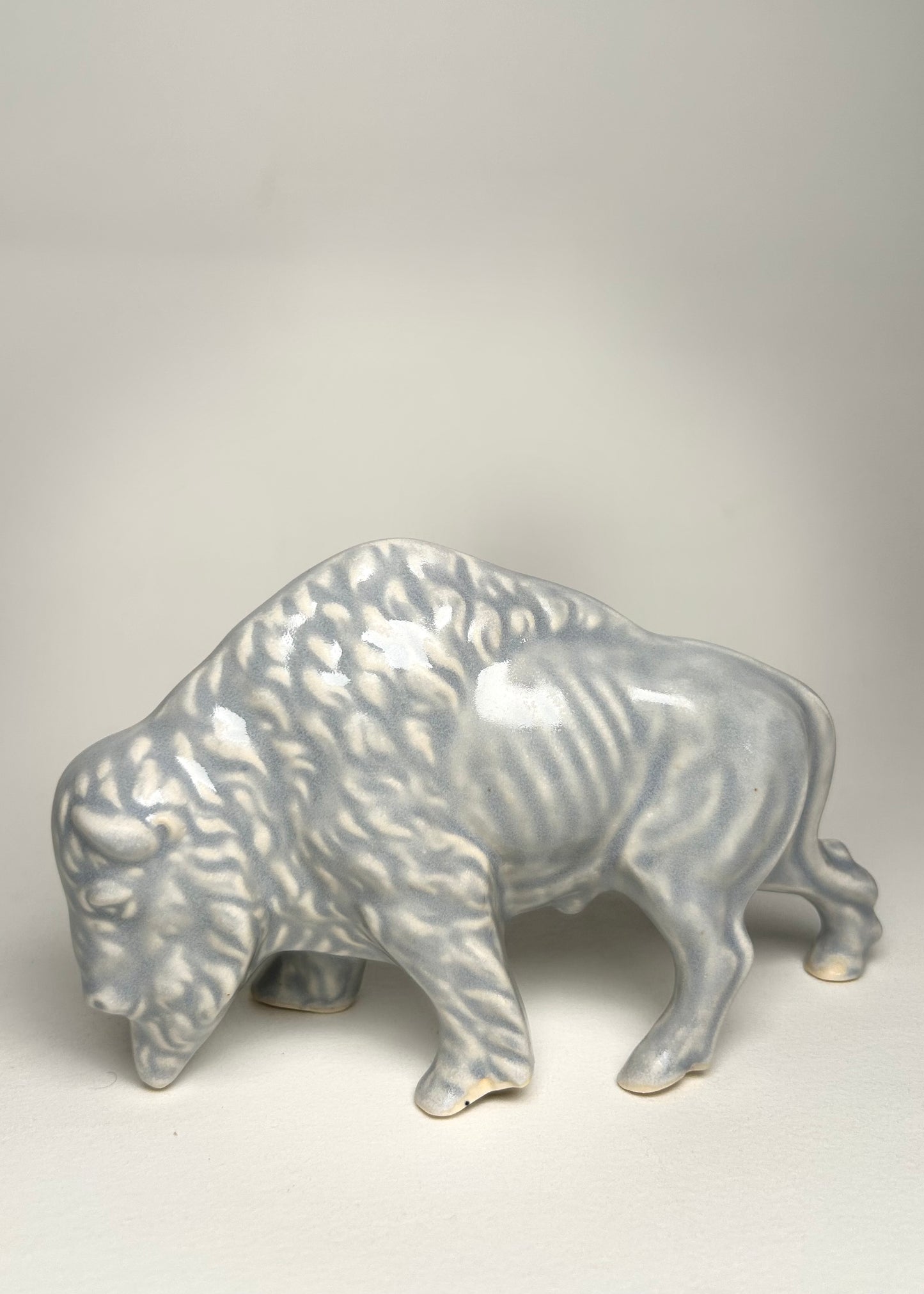 Pink Bison Statue.