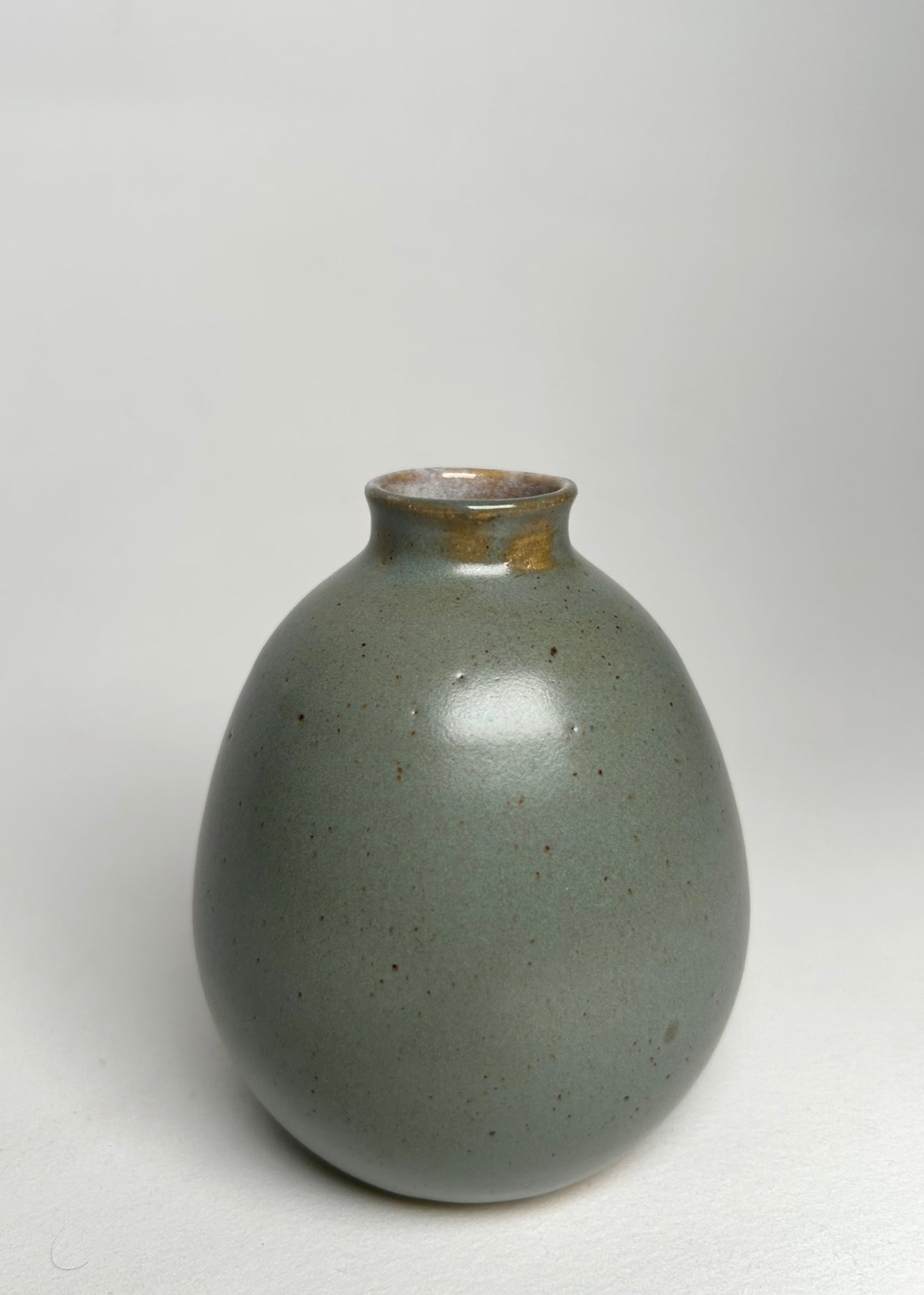 Matte Green Bud Vase.