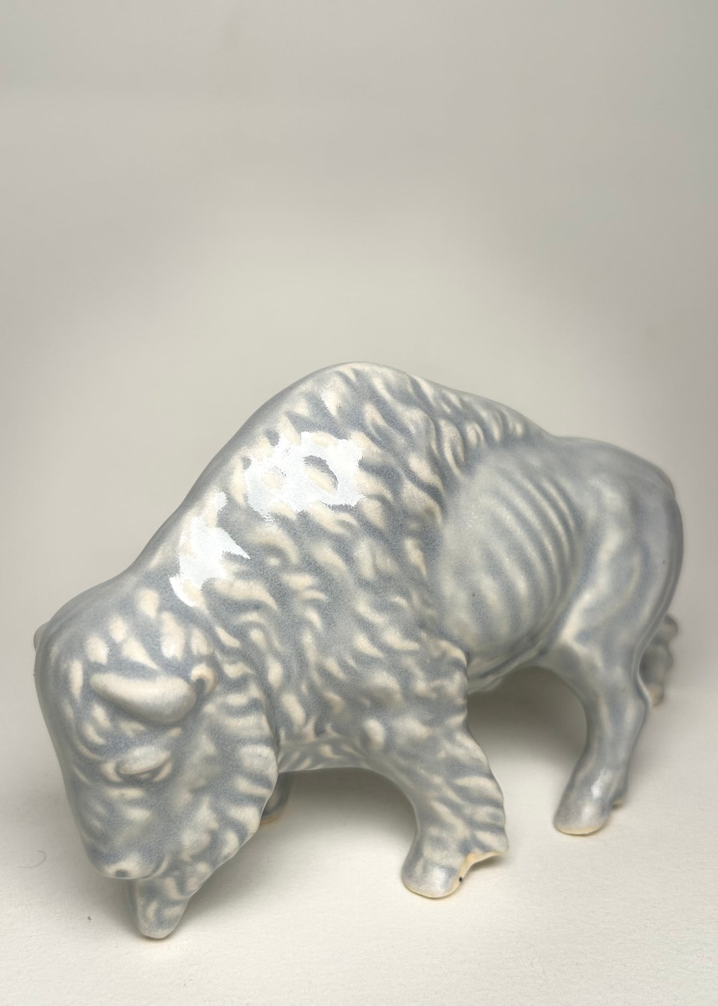 Pink Bison Statue.