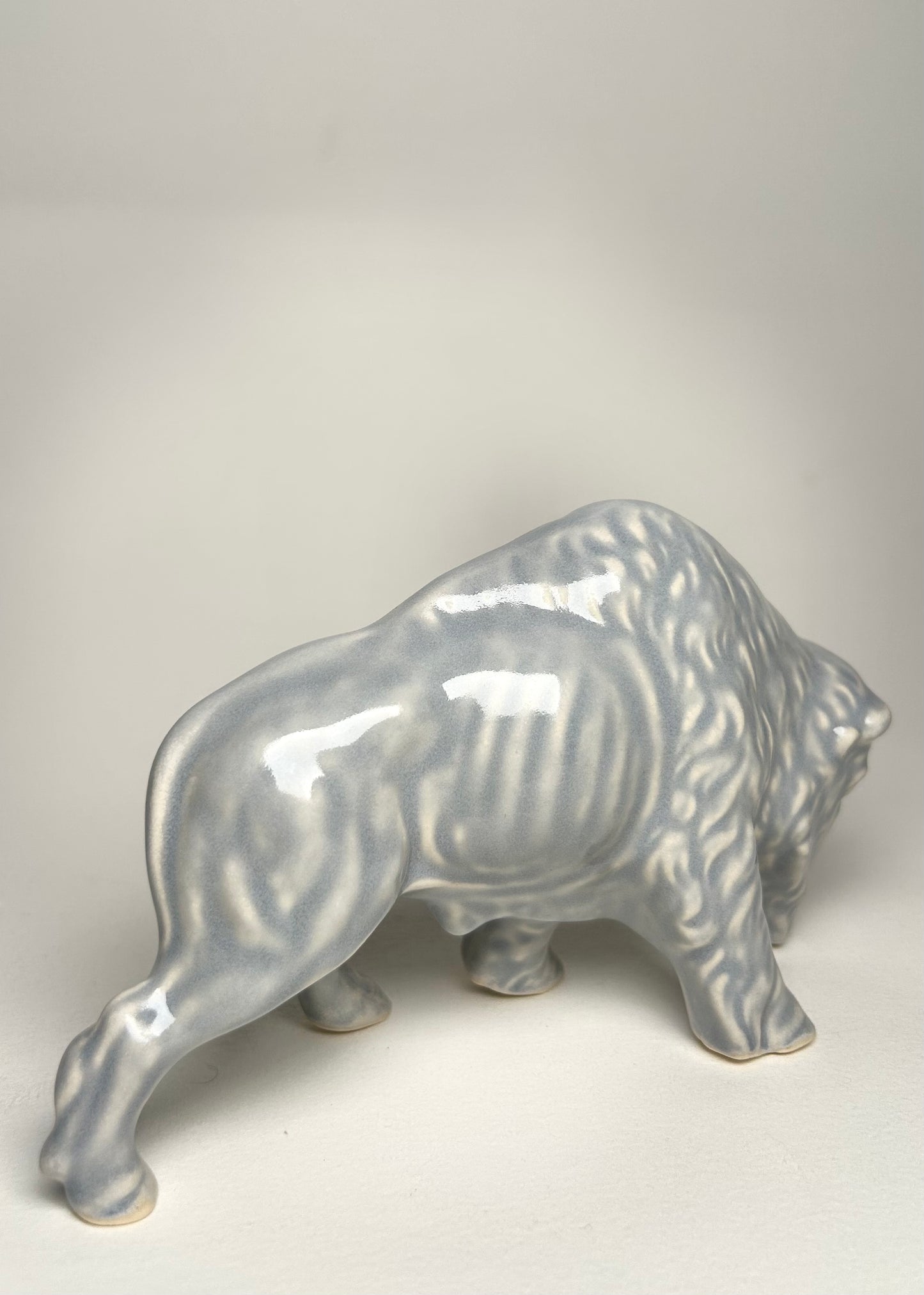Pink Bison Statue.