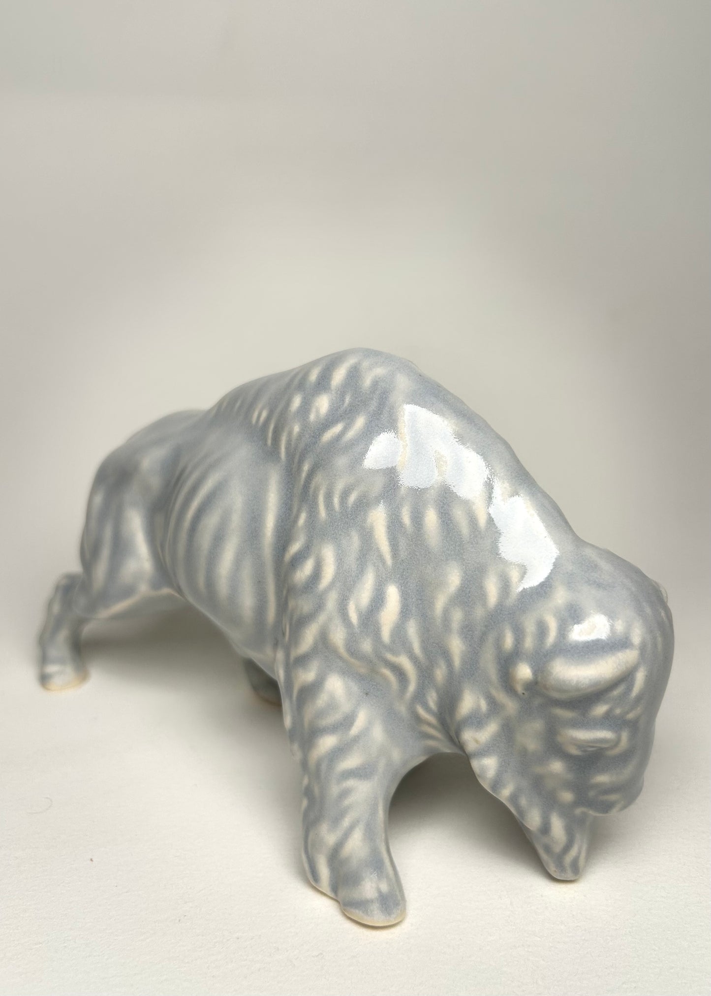 Pink Bison Statue.
