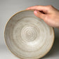 White Spiral Salad Bowl.