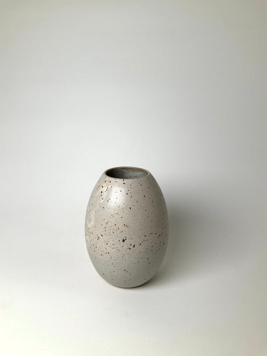 Neutral Egg Vase.