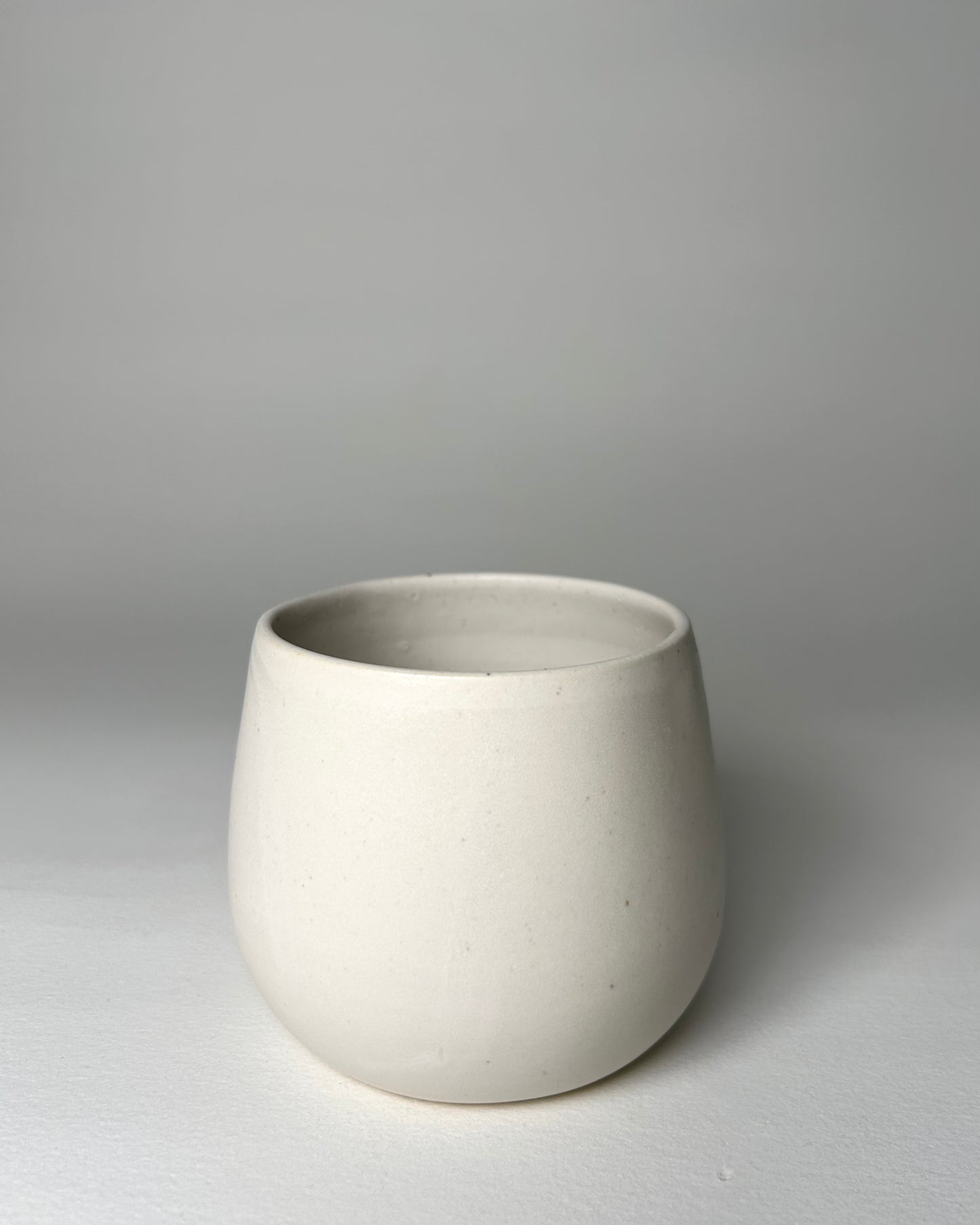 Matte White Tumbler.