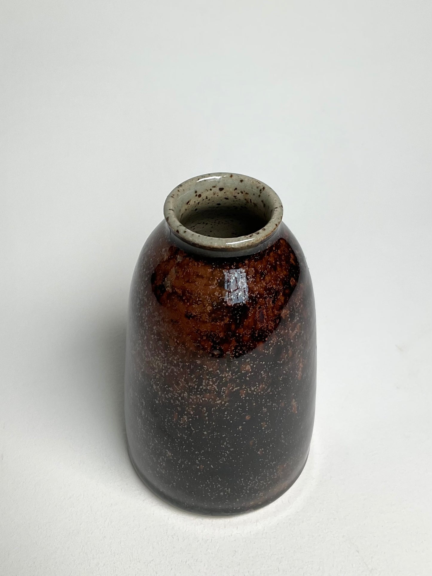 Tenmoku Bud Vase.