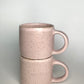 Little Pink Speckle Mugs.