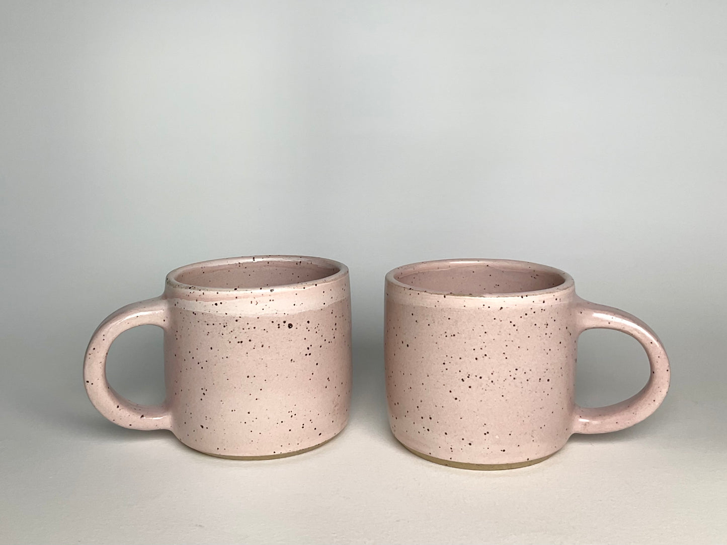 Little Pink Speckle Mugs.