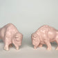 Pink Bison Statue.