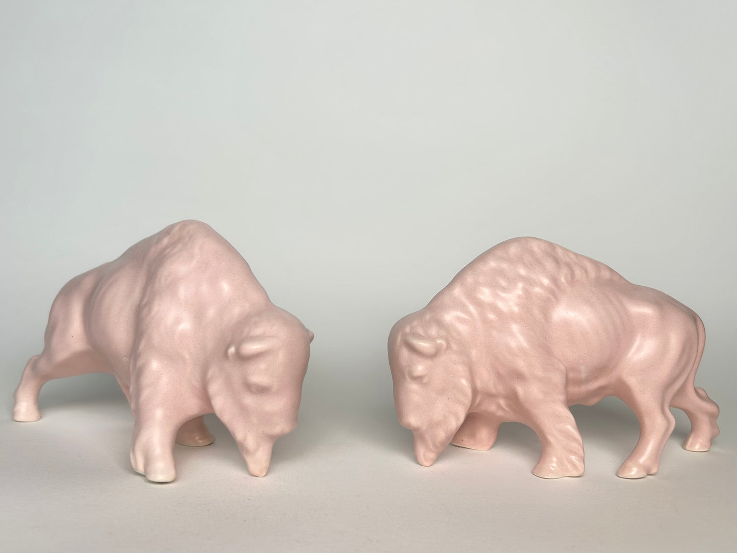 Pink Bison Statue.